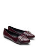 Wide fit - Ballerina met bandje en studs, Bruin, Packshot image number 1