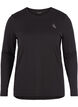 Sportblouse met lange mouwen, Zwart, Packshot image number 0