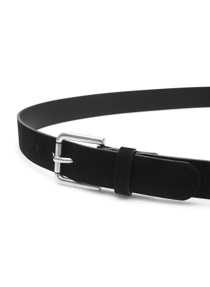 Riem in leermix, Black, Packshot