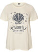 Katoenen T-shirt met print, Vanille, Packshot image number 0