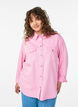 Spijkerblouse met borstzakken, Roze, Model image number 0