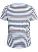 Katoenen T-shirt met strepen, Blauw, Packshot image number 1