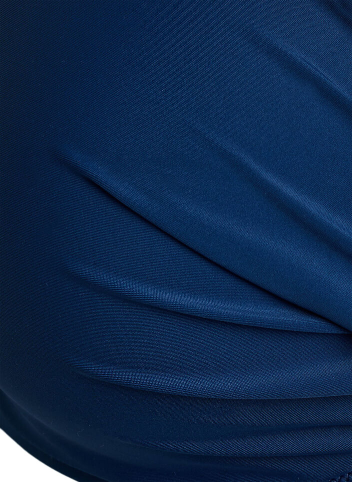 Bikini top met beugel en plooien, Blauw, Packshot image number 2