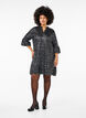 Paillettenjurk met V-hals en 3/4 mouwen, Black w. Sequins, Model image number 2