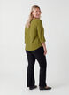 Blouse met 3/4 mouwen, Groen, Model image number 2