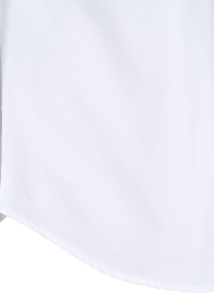Katoenen overhemd met lange mouwen, Bright White, Packshot