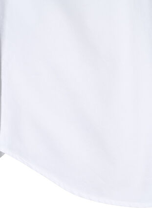 ZizziKatoenen overhemd met lange mouwen, Bright White, Packshot image number 3