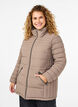 Korte puffer jas met zakken, Beige, Model image number 0