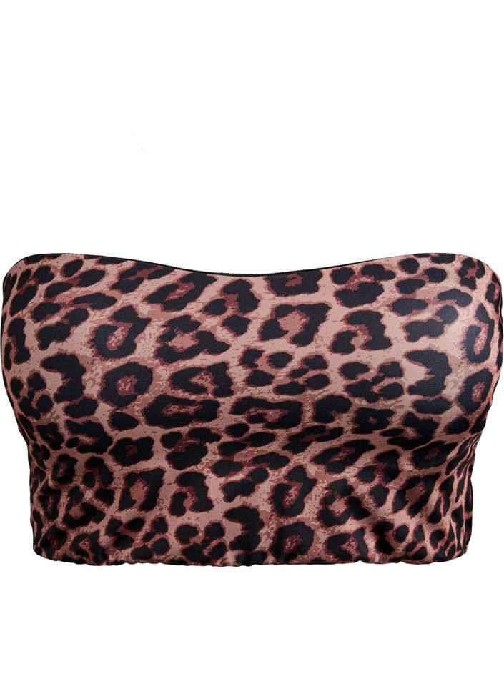 Luipaard bandeau bikinitop, Leopard AOP, Packshot