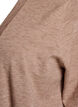 Lange open knit vest met zakken, Beige, Packshot image number 2