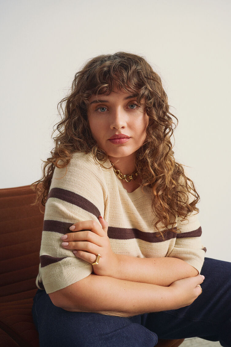 Gestreepte trui, , Model