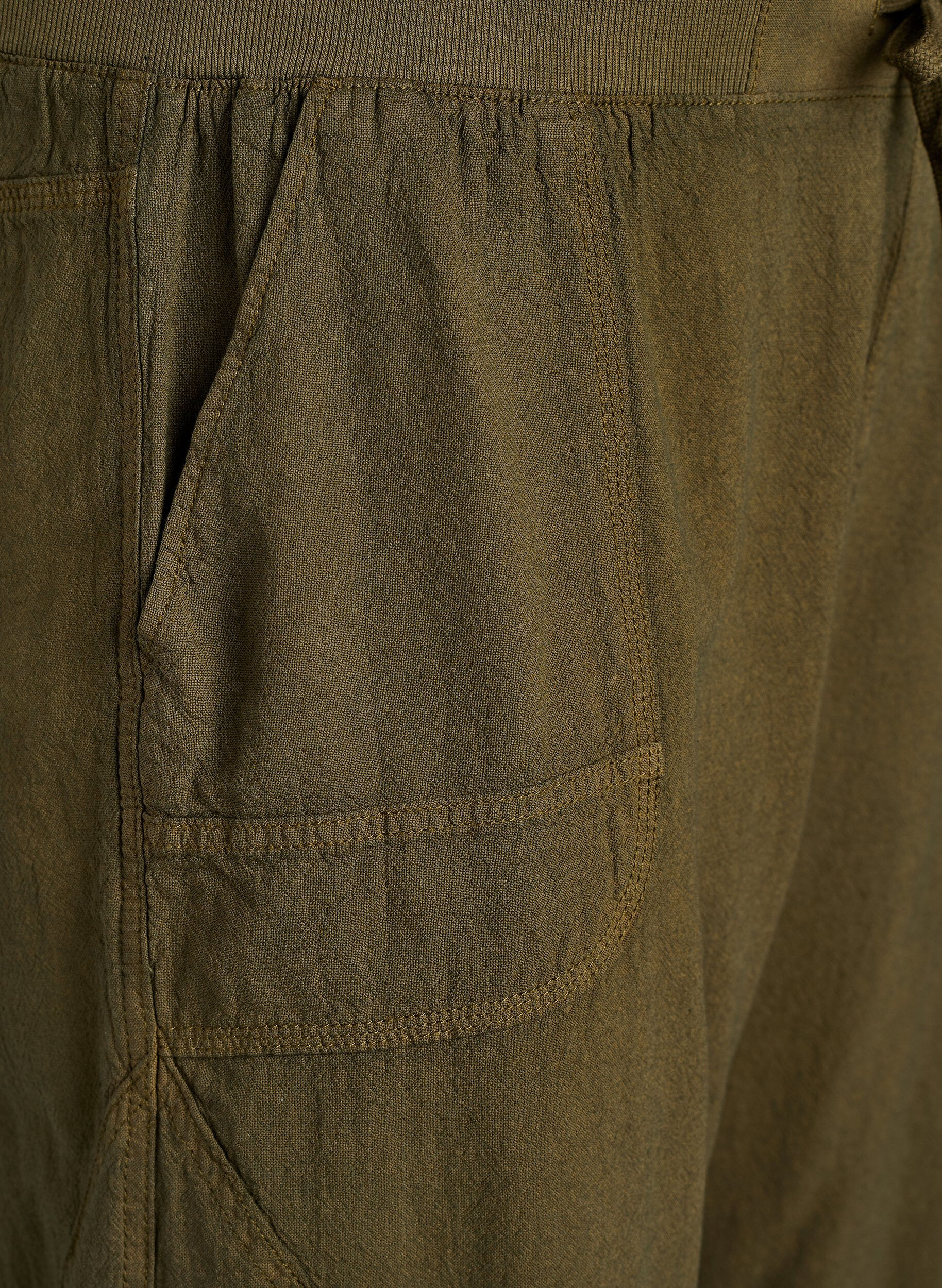ZizziKatoenen Capri-broek, Groen, Packshot image number 2