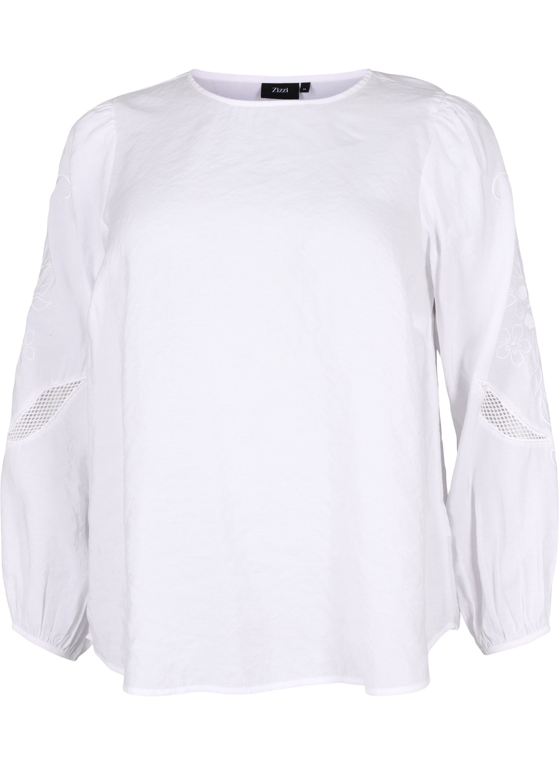 Blouse van Tencel&trade; Modal met geborduurde details