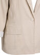 Blazer in linnen en viscose met revers en zakken, Beige, Packshot image number 2