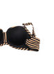 Bikinitop met beugel en patroon, Bruin, Packshot image number 3