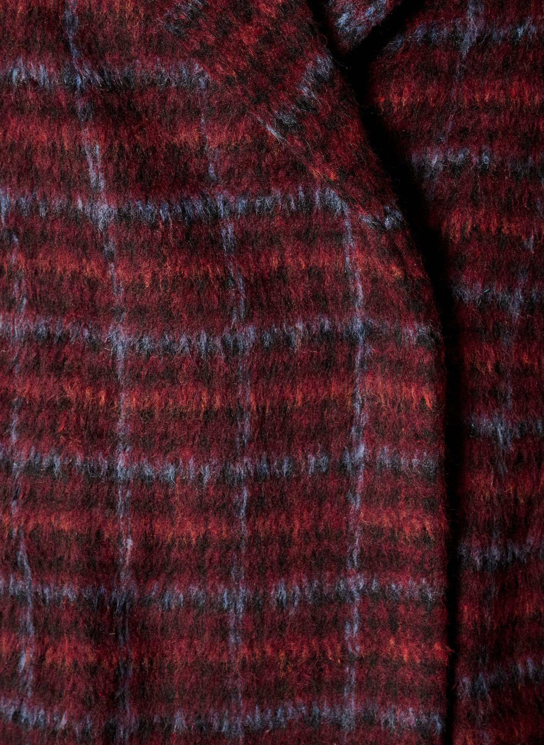 ZizziGeruite jas met zakken, Rood, Packshot image number 2