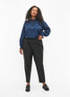 Broek van imitatieleer met zakken, Black, Model image number 0