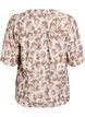 Blouse met luipaardprint en 1/2 mouwen, Wit, Packshot image number 1