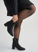 Wide fit - Enkellaarzen met rhinestones, Zwart, Model image number 0