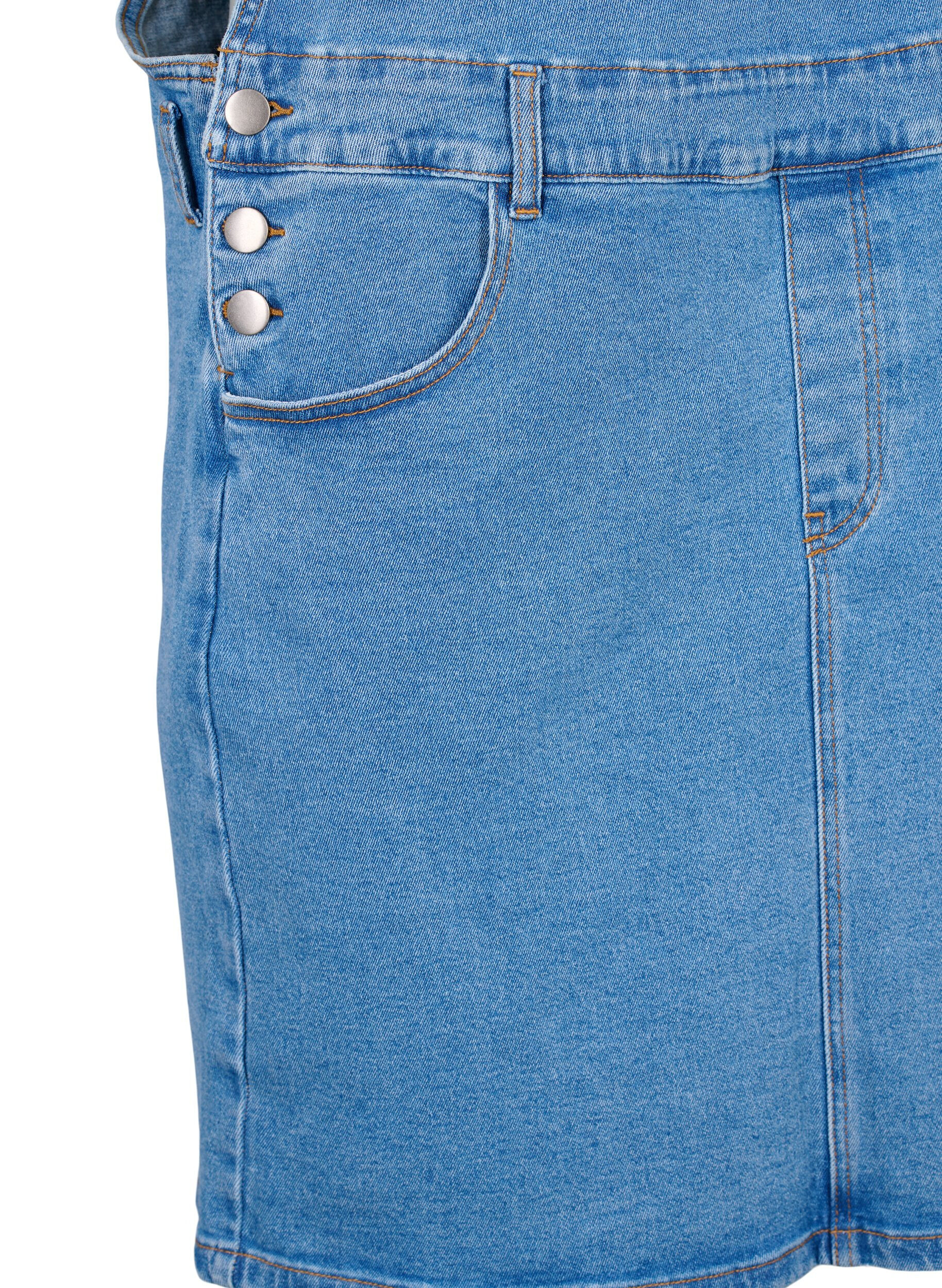 ZizziDenim overall jurk, Blauw, Packshot image number 3
