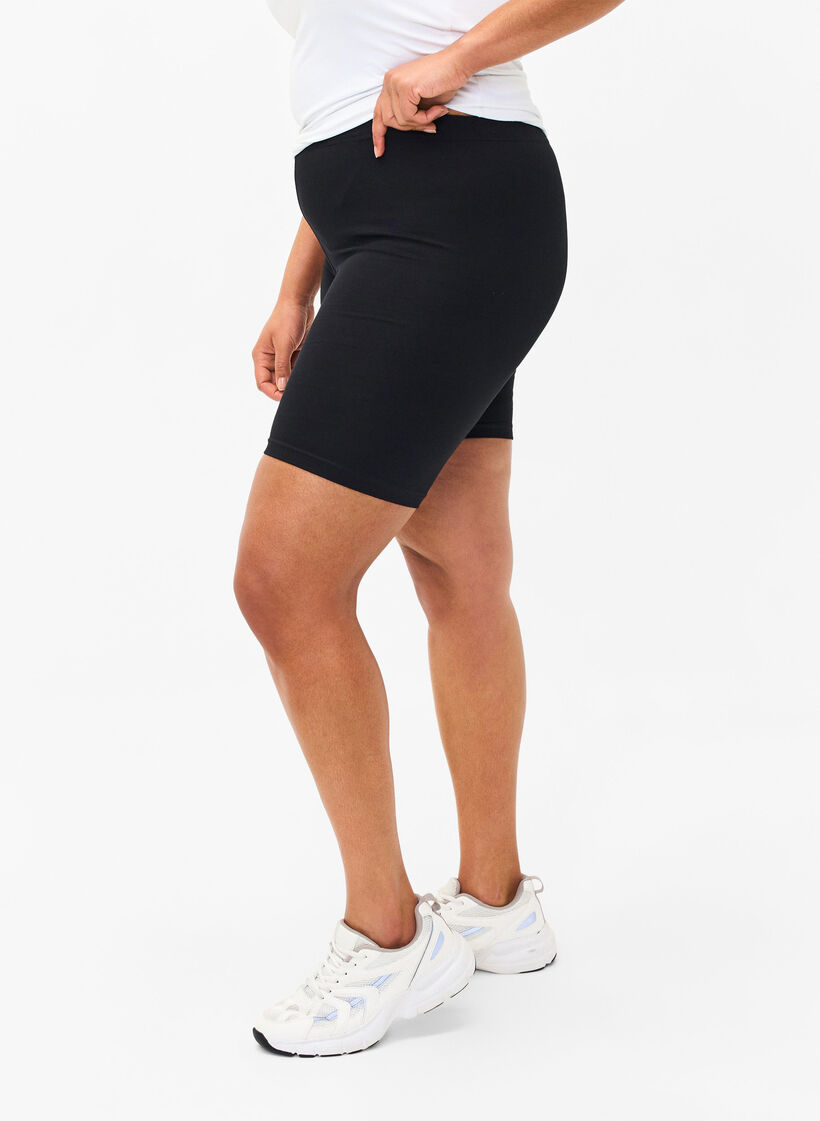 Vepakking met 2 Legging shorts, Zwart, Model image number 0