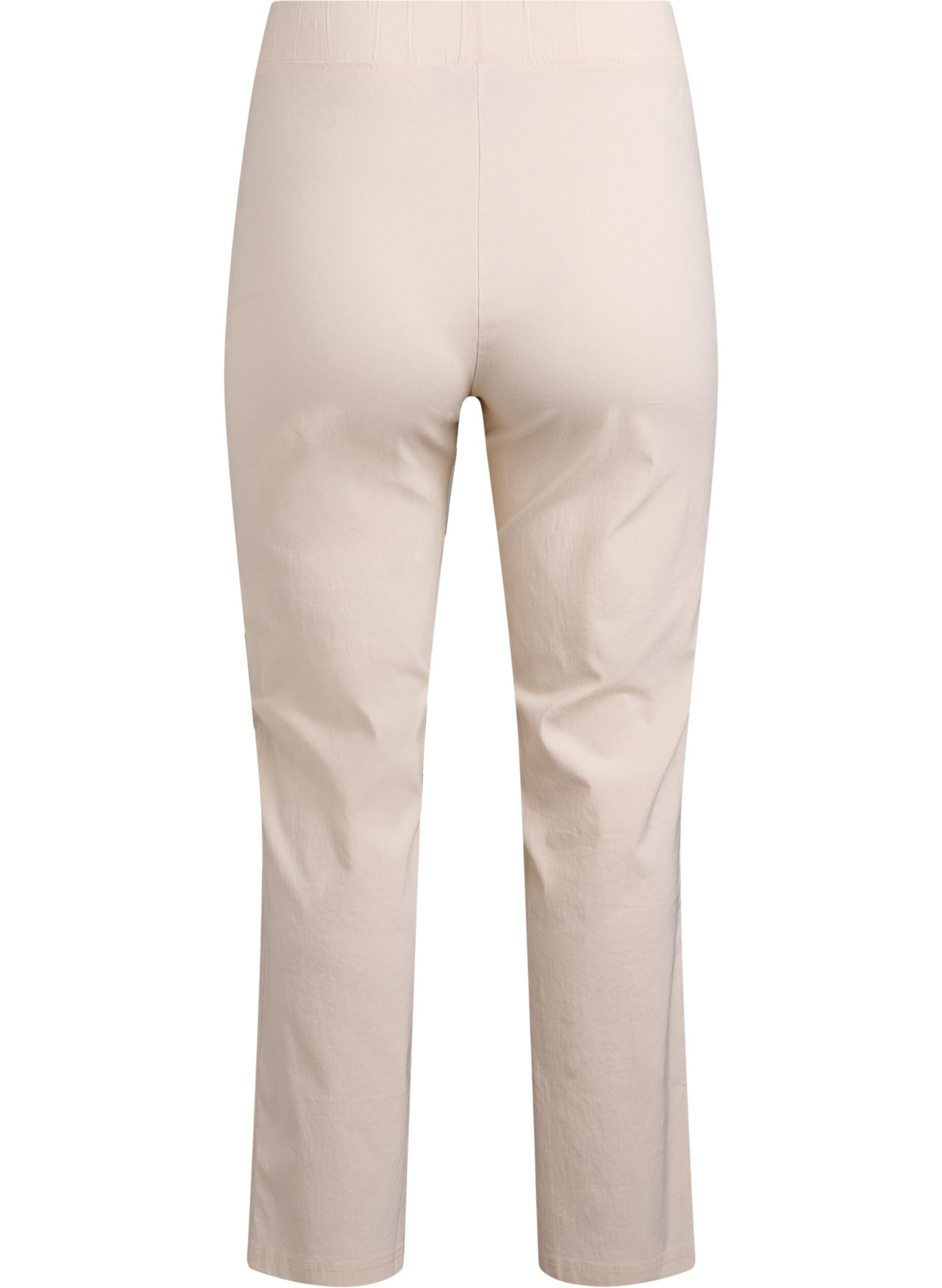 ZizziRekbaar broek van viscose, Beige, Packshot image number 1