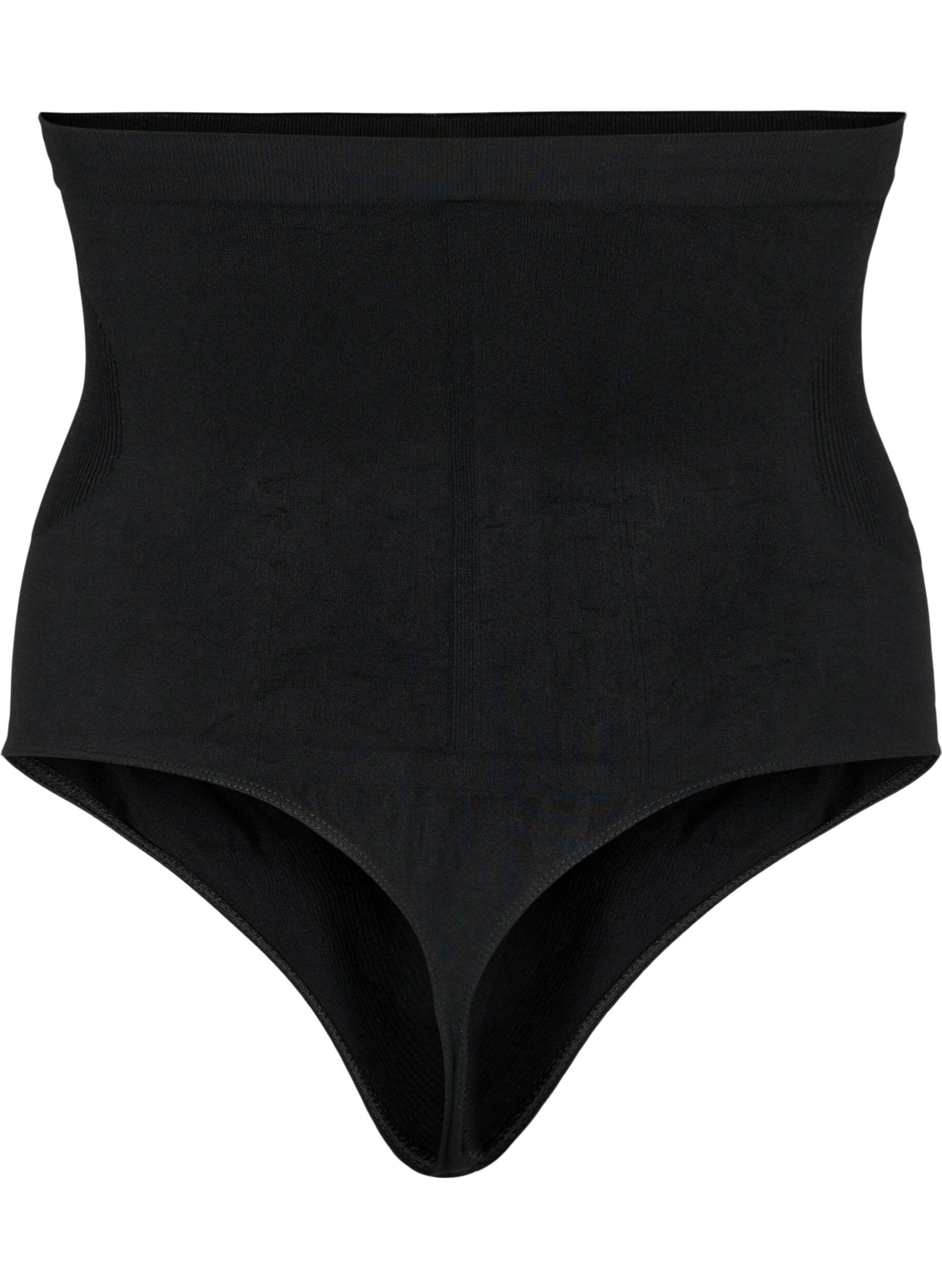 ZizziShapewear string met hoge taille, Zwart, Packshot image number 1
