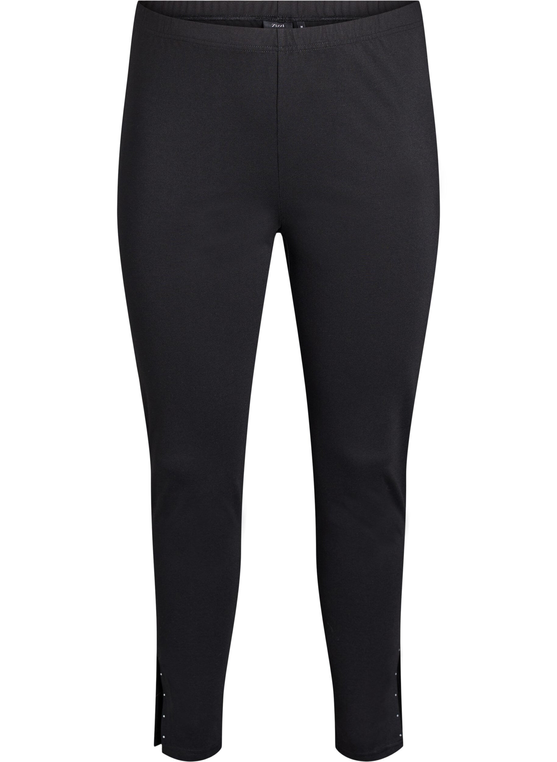 Leggings met splitjes en kleine steentjes