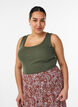 Nauwsluitende top met motief, Groen, Model image number 0