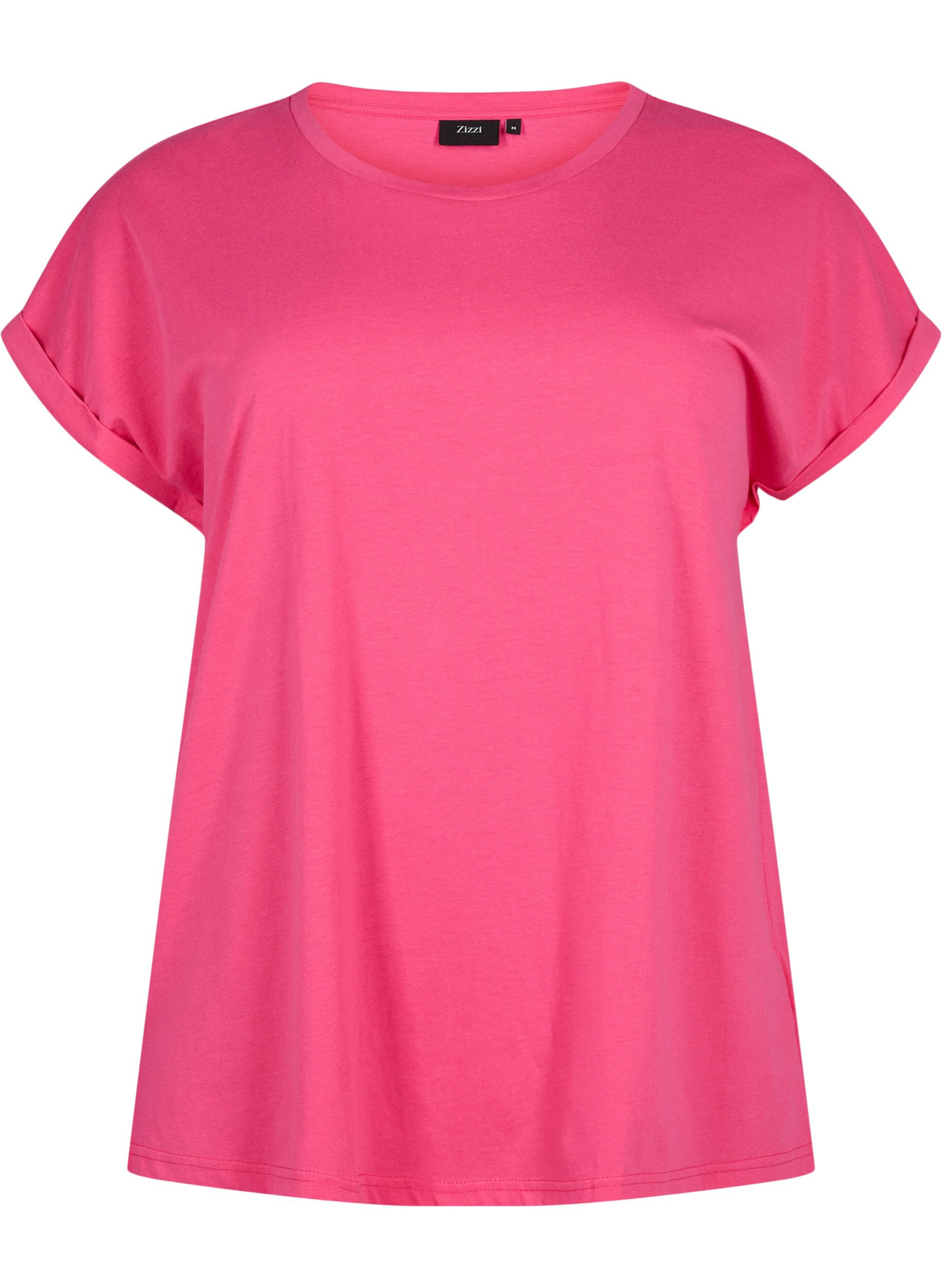 T-shirt met korte mouwen van katoenmix
