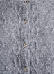 Gebreid vest met patroon en decoratieve knopen, Grijs, Packshot image number 2