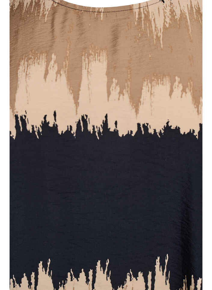 Blouse met wijde mouwen en grafische print, Color Fade AOP, Packshot