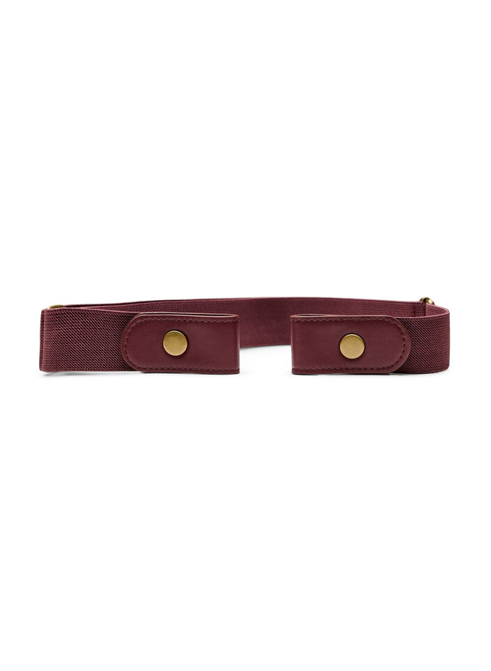 Elastische riem, Donker Bordeaux, Packshot image number 0