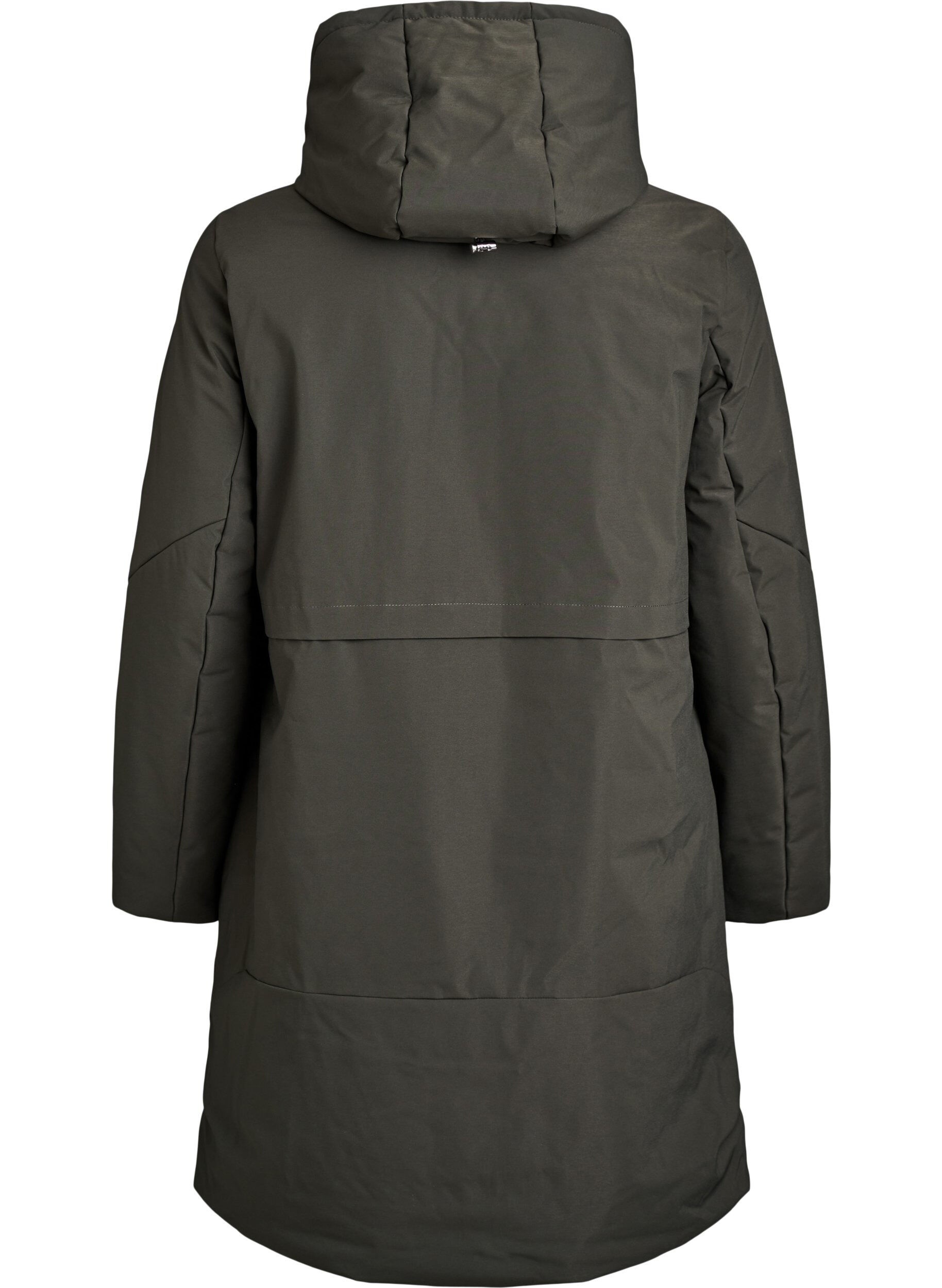 ZizziWinterjas met verstelbare taille, Groen, Packshot image number 1