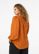 Blouse met verticale strepen, Oranje, Model image number 2