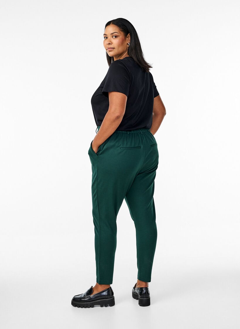 Cropped Maddison broek, Groen, Model image number 1