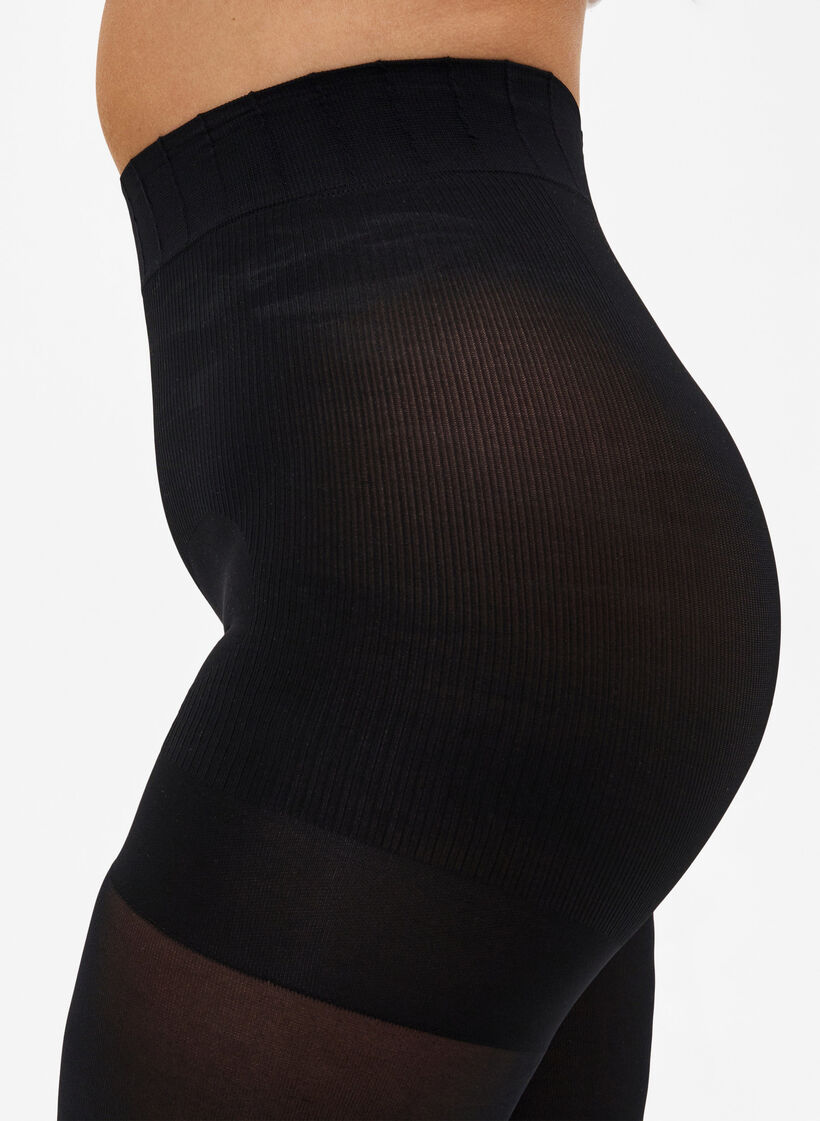 Panty van 100 denier met push-up, Zwart, Model image number 2