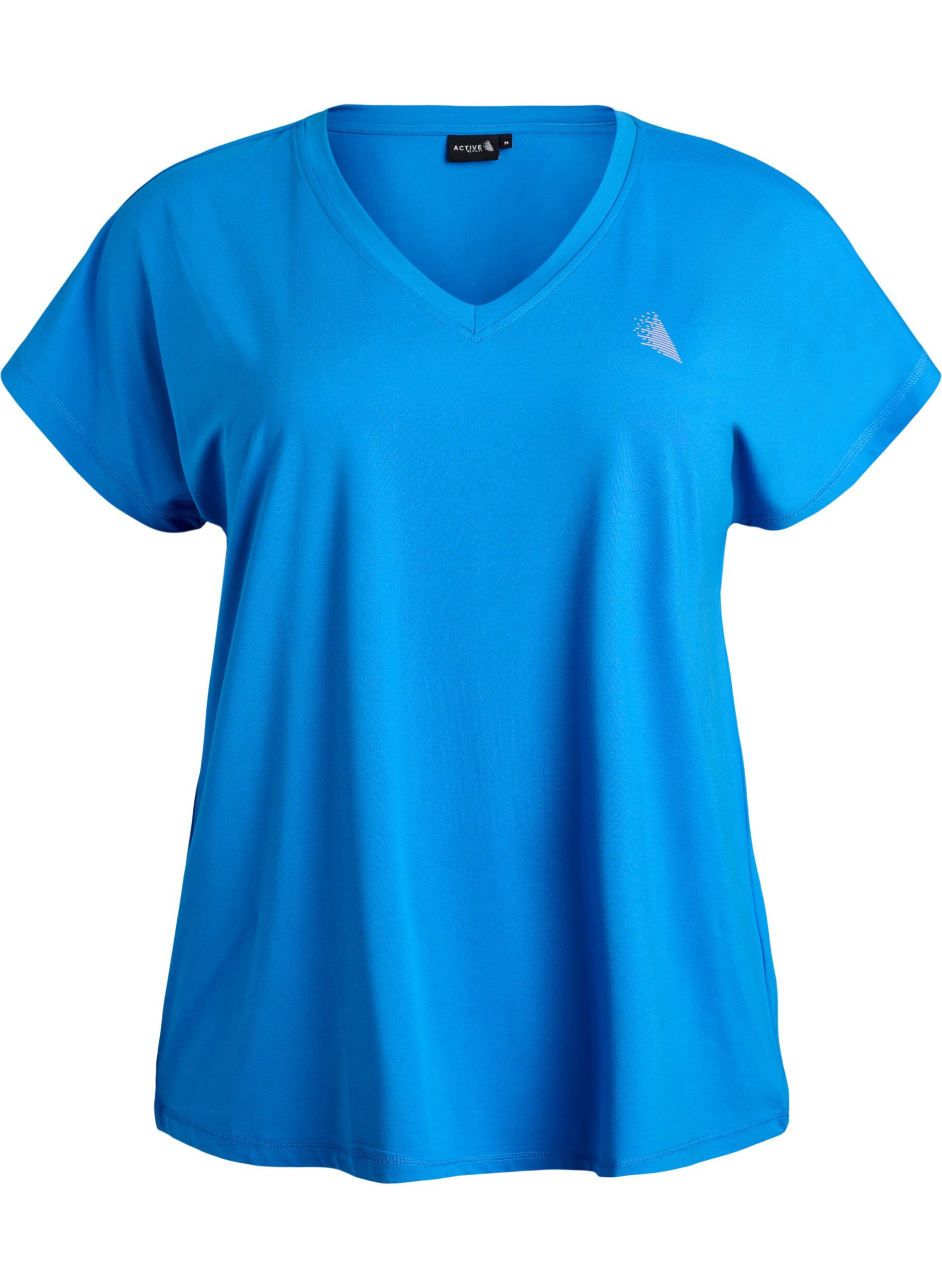 Losvallend trainings-T-shirt met V-hals