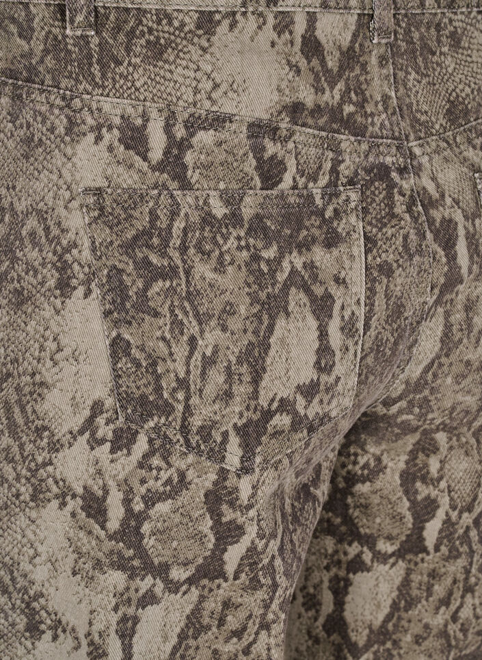 High-waist Gemma jeans met slangenprint, Light Snake AOP, Packshot