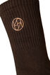 3-pack sportsokken met logo, Bruin, Packshot image number 4