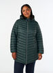 Lichtgewicht jas met zakken en afneembare capuchon, Groen, Model image number 0