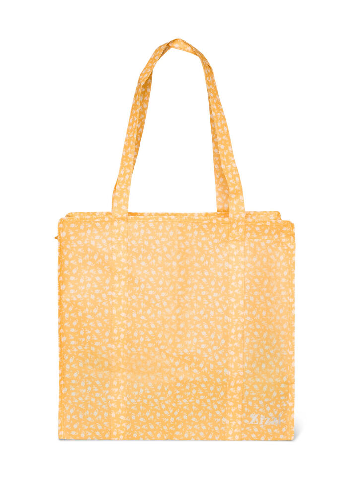 Shoppingtas met ritssluiting, Oranje, Packshot image number 1