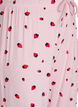 Pyjamabroek in zachte jersey met hoge taille en fruitprint, Roze, Packshot image number 2
