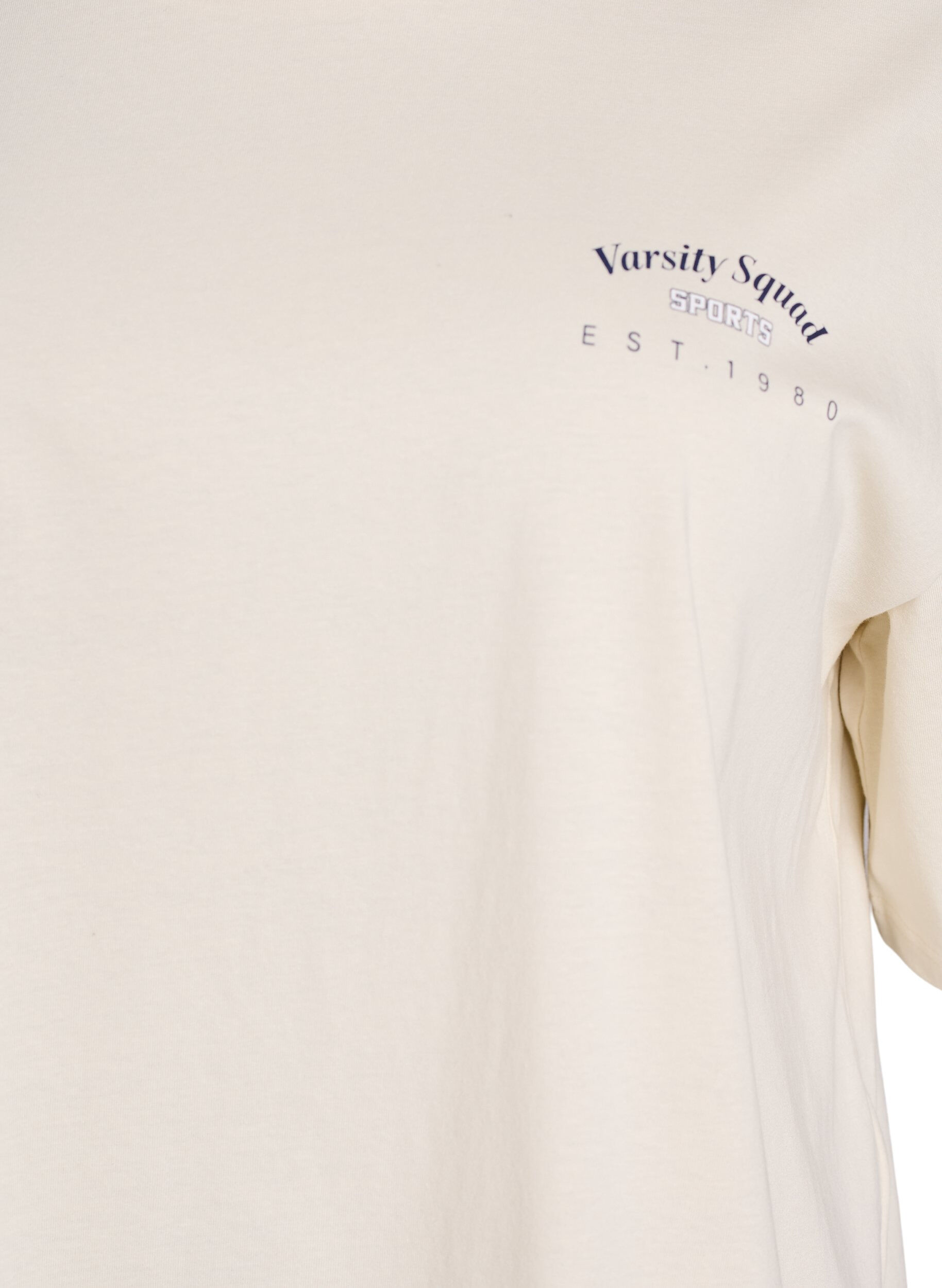 ZizziOversized T-shirt met rugprint, Beige, Packshot image number 2