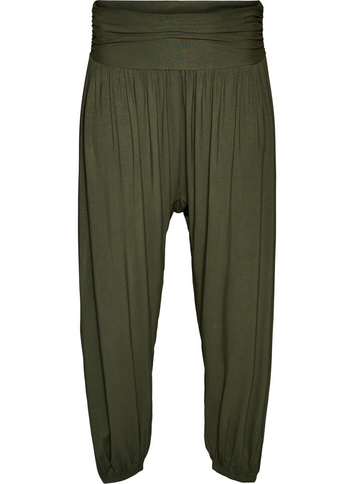 Pantalon sarouel ample, Vert, Packshot image number 0