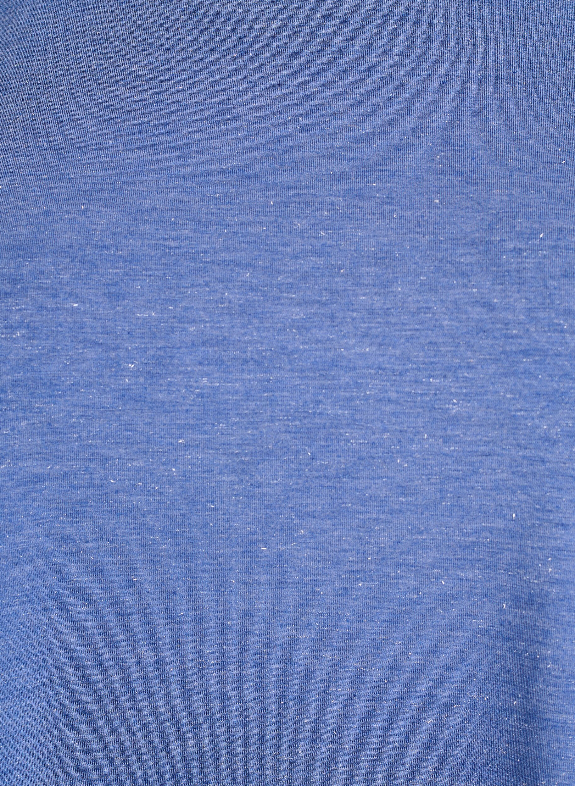 ZizziT-shirt met glitters en korte pofmouwen, Blauw, Packshot image number 2
