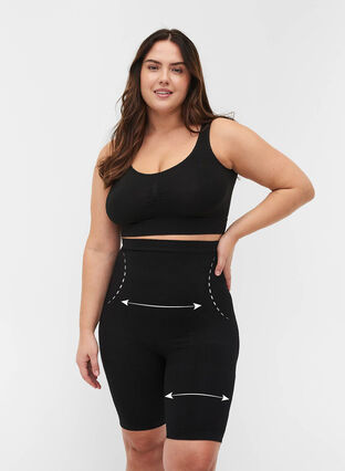ZizziShapewear shorts met hoge taille, Black, Model image number 0