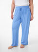 Losse nachtbroek in viscose jersey met zakken, Blauw, Model image number 2