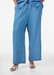 Lyocell broek met wide fit en denimlook, Blauw, Model image number 2