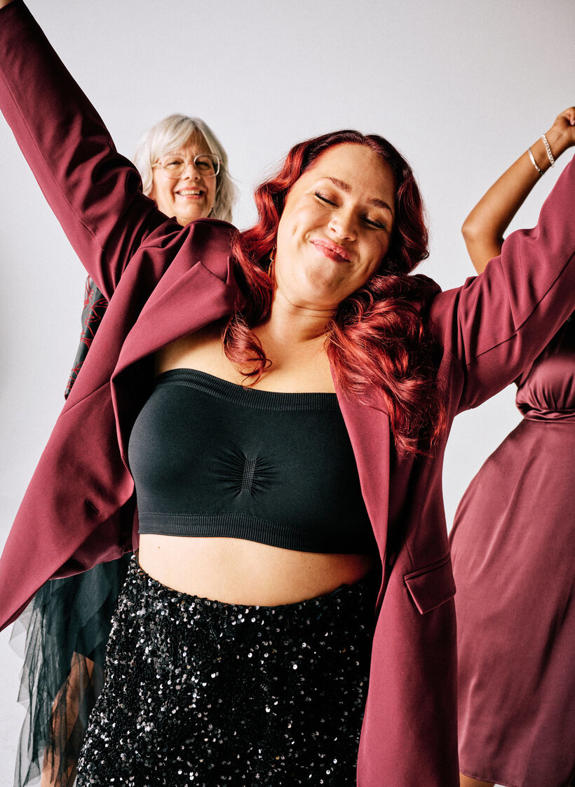 Klassieke blazer met knoopsluiting, Rood, Image image number 0